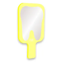 Espelho de Mão Dente - AGIR - Espelho de Mão Dente Amarelo - AGIR