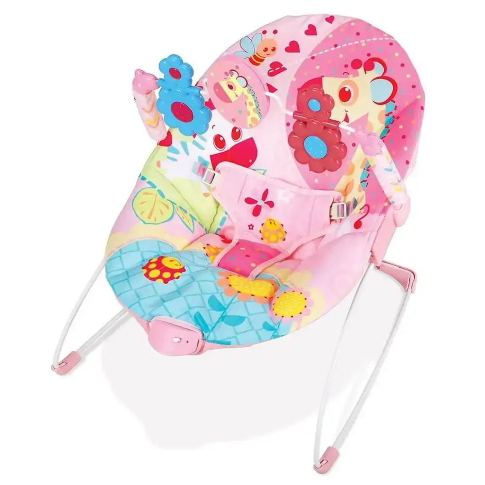 Cadeira Vibratória Carnaval Rosa Girafa Mastela