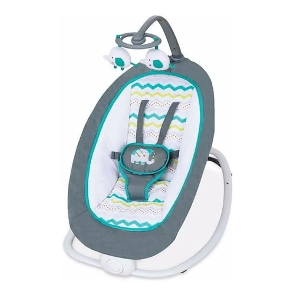 Cadeira de Descanso Compact Mastela Até 18Kg Cinza e Verde
