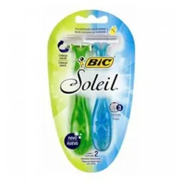 Aparelho de Depilação Bic Soleil Azul/Verde 2 unidades
