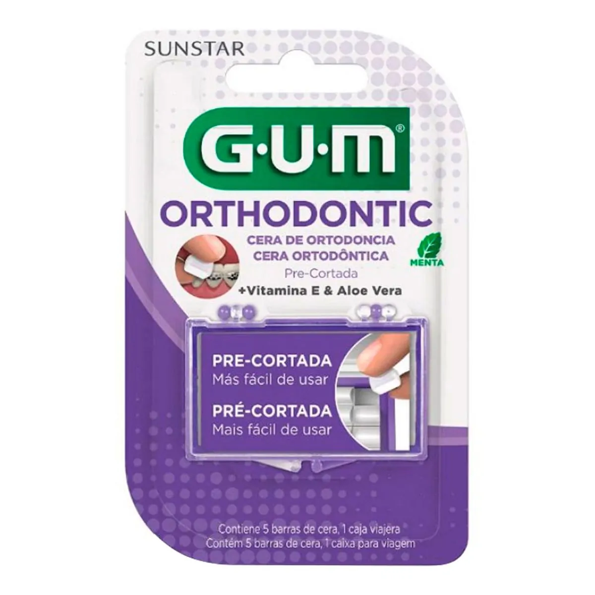 Cera Ortodôntica GUM Sabor Neutro 5 Barras