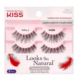 Cílios Postiços Kiss New York Looks So Natural Sultry 2 Pares