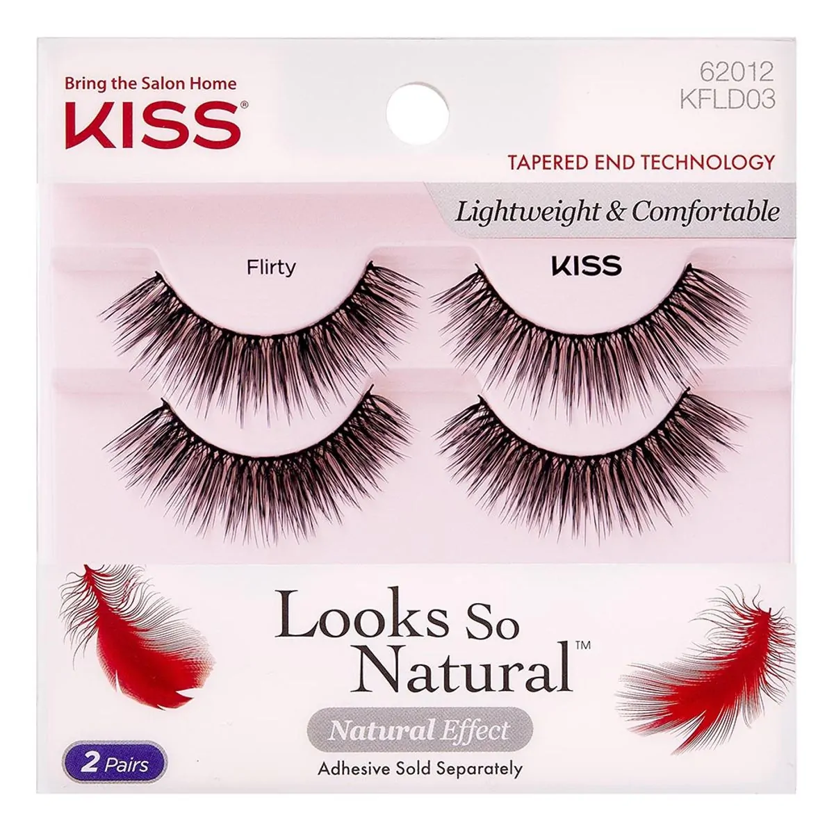 Cílios Postiços Kiss New York Looks So Natural Flirty Kiss 2 Pares