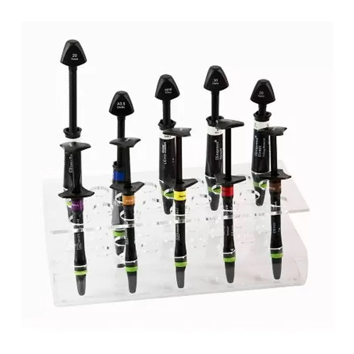 Suporte Com Apoio Duplo Para Resinas 30 Cavidades Cristal - Agir