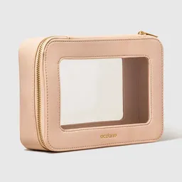 Nécessaire Nude com Transparência - Crystal Case Océane