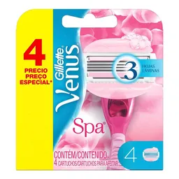 Cargas para Aparelho de Depilar Gillette Venus Spa 4 Unidades