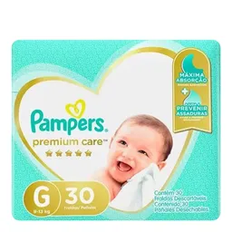 Fralda Pampers Premium Care G 30 Unidades