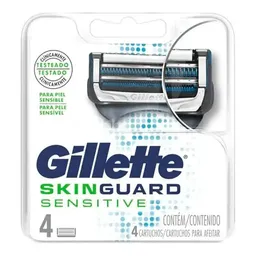Carga para Aparelho de Barbear Gillette Skinguard Sensitive 4 unidades