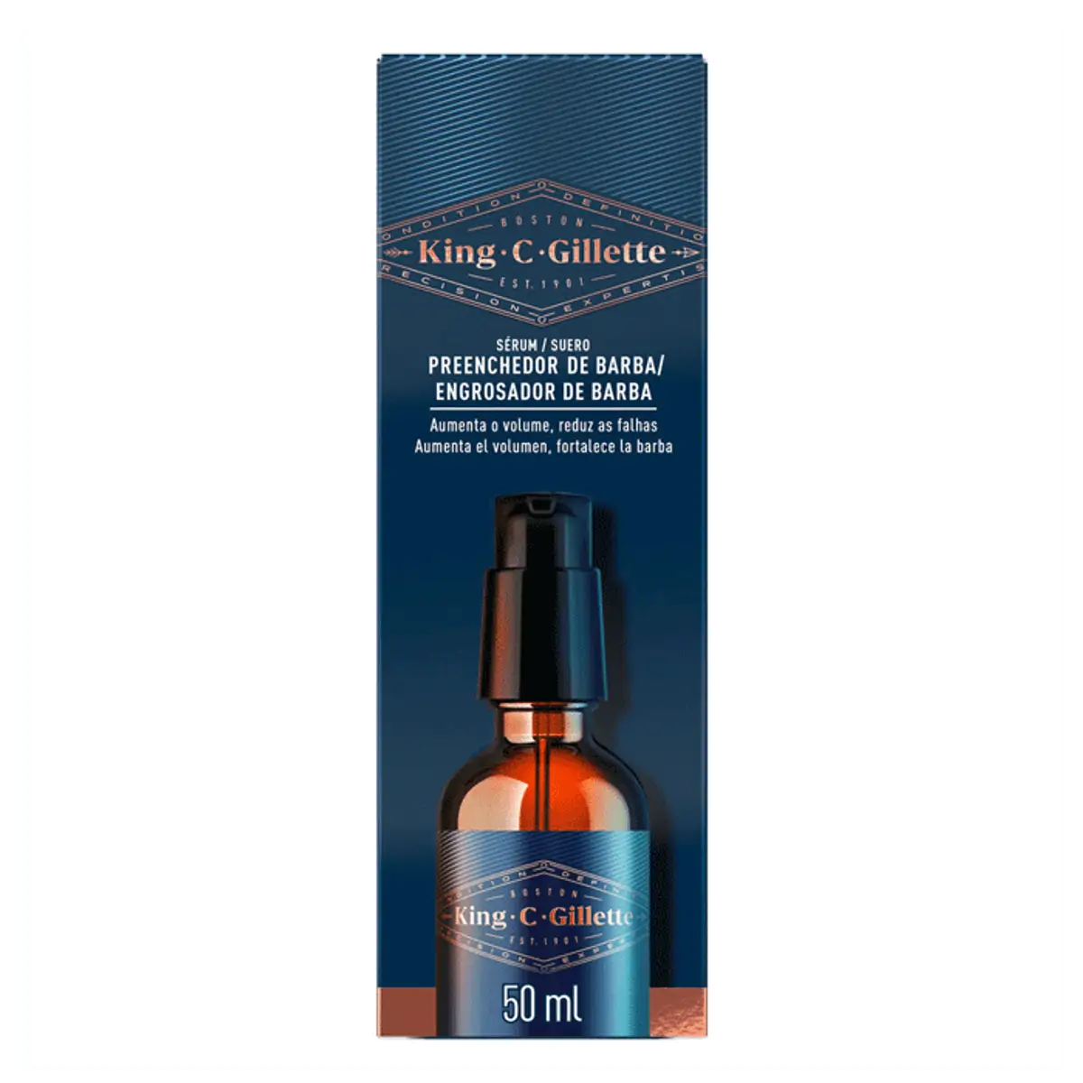Sérum Preenchedor de Barba King C.Gillette 50ml