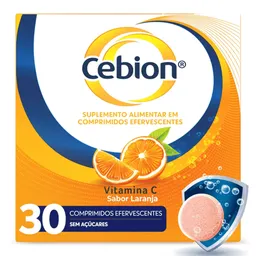 Vitamina C Cebion 1g Laranja 30 Comprimidos Efervescentes