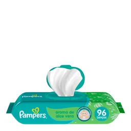 Lenço Umedecido Infantil Pampers Aloe Vera 96 Unidades