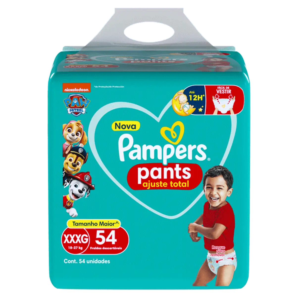 Fralda Pampers Pants Ajuste Total Roupinha XXXG 54 Unidades