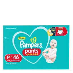 Fralda Pampers Pants Ajuste Total Roupinha P 46 Unidades