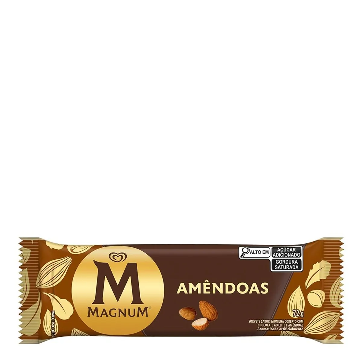 Sorvete Magnum Amêndoas 72g