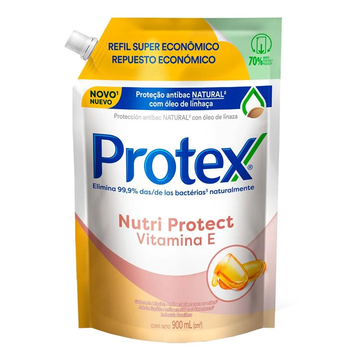 Refil Sabonete Líquido Protex Vitamina E 900ml