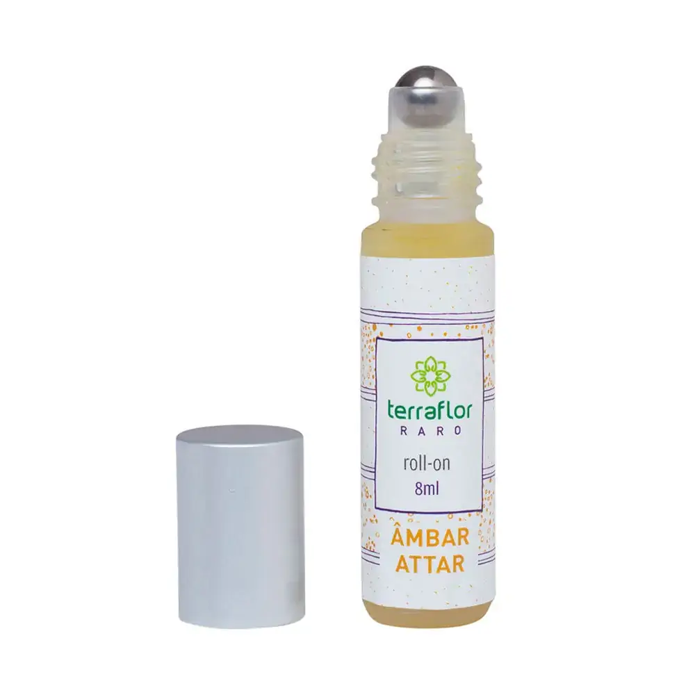 Perfume Roll-on Natural de Âmbar Attar 8ml - Terra Flor