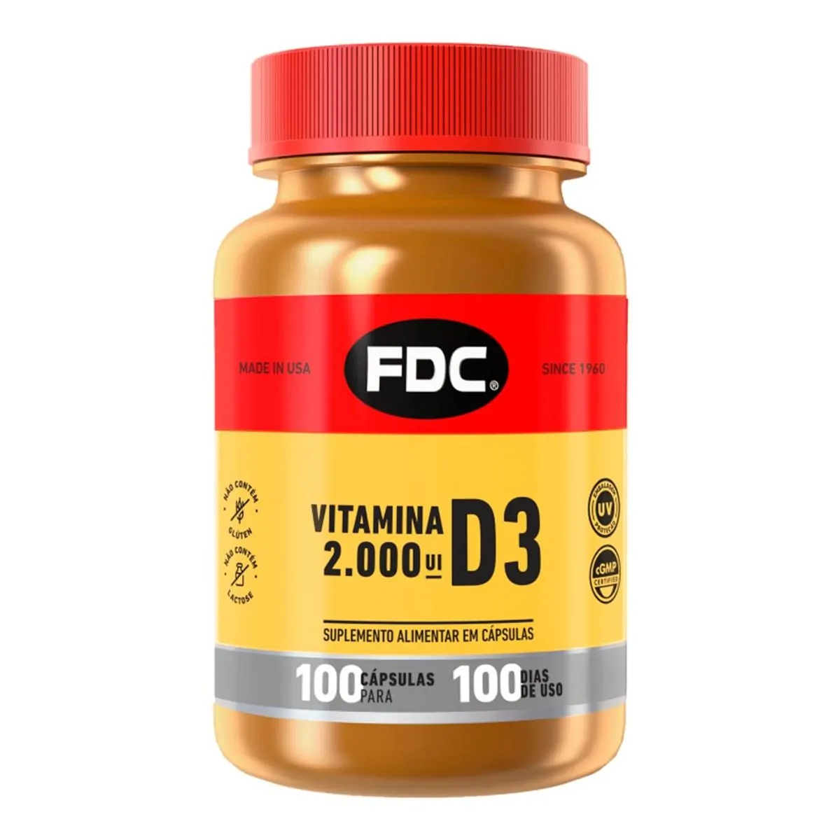 Vitamina D3 2000UI FDC Divina 100 Comprimidos