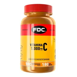 Vitamina C 1000mg FDC Vegano 180 Comprimidos
