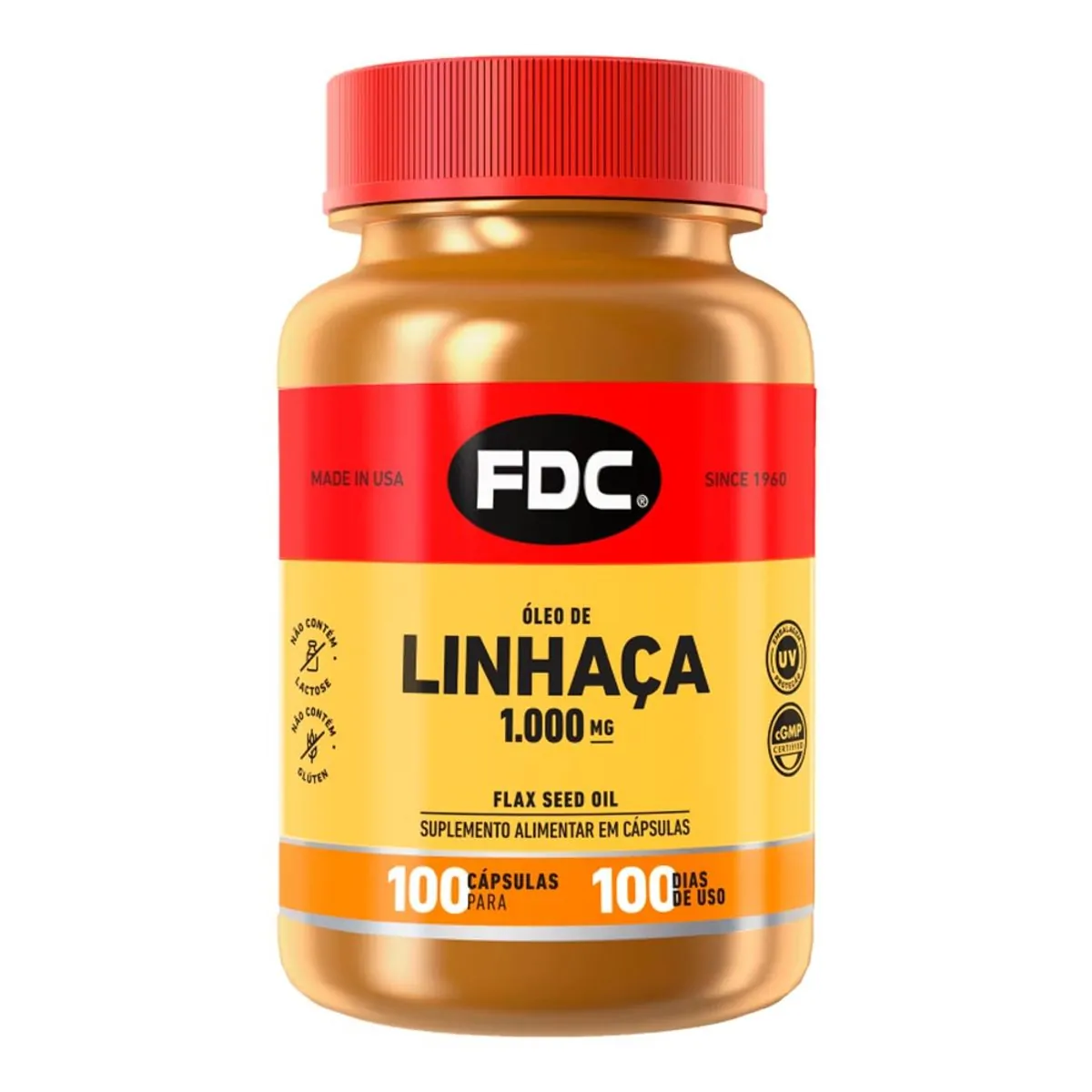 Óleo de Linhaça FDC 100 Cápsulas