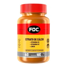 Citrato de Cálcio + Vitamina D + Vitamina K + Zinco Biowell 60 Comprimidos