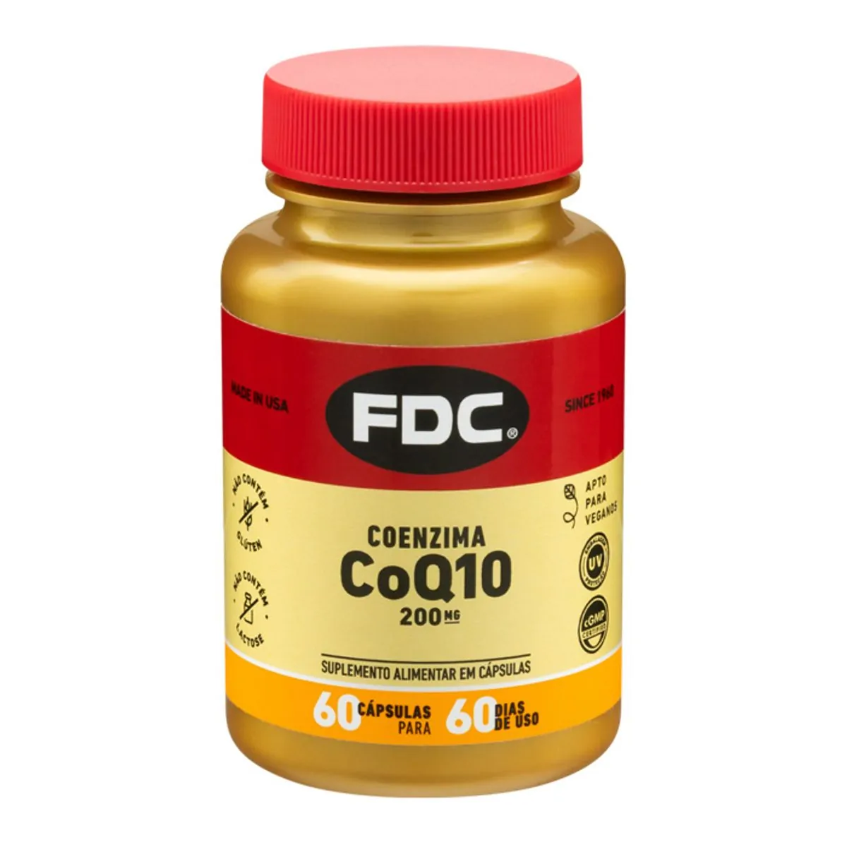 Suplemento Alimentar Coenzima Q-10 200mg FDC 60 Cápsulas
