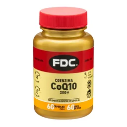 Suplemento Alimentar Coenzima Q-10 200mg FDC 60 Cápsulas