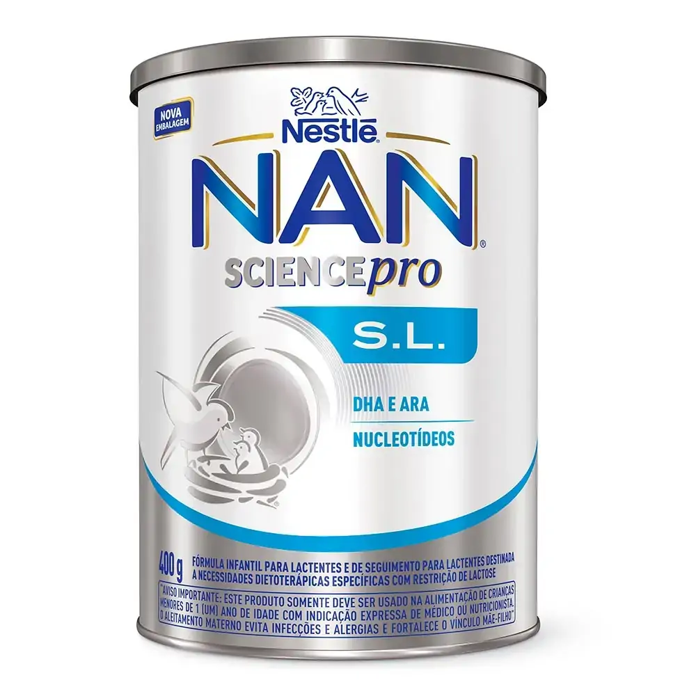 Fórmula Infantil NAN Sem Lactose Lata 400g