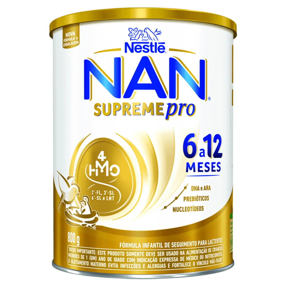 Fórmula Infantil Nan Supreme Pro 6 a 12 Meses 800g