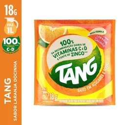Refresco em pó sabor laranja docinha com 18g - Tang