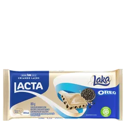 Chocolate Branco com Biscoito Oreo Lacta Laka 80g