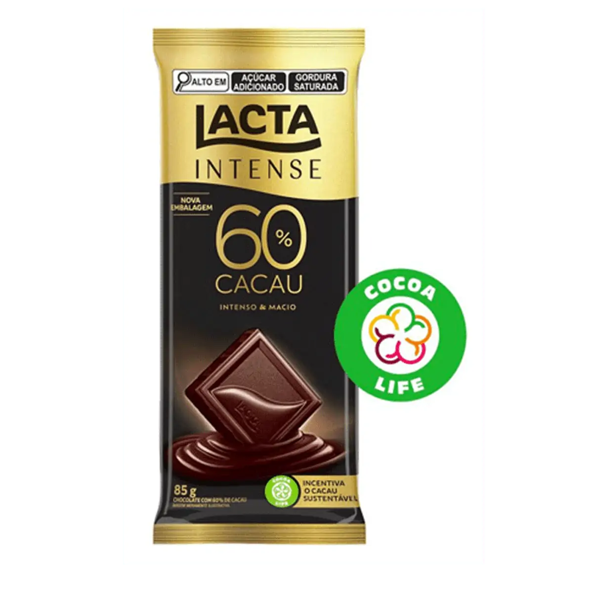 Chocolate Lacta Intense 60% Cacau Original 85g