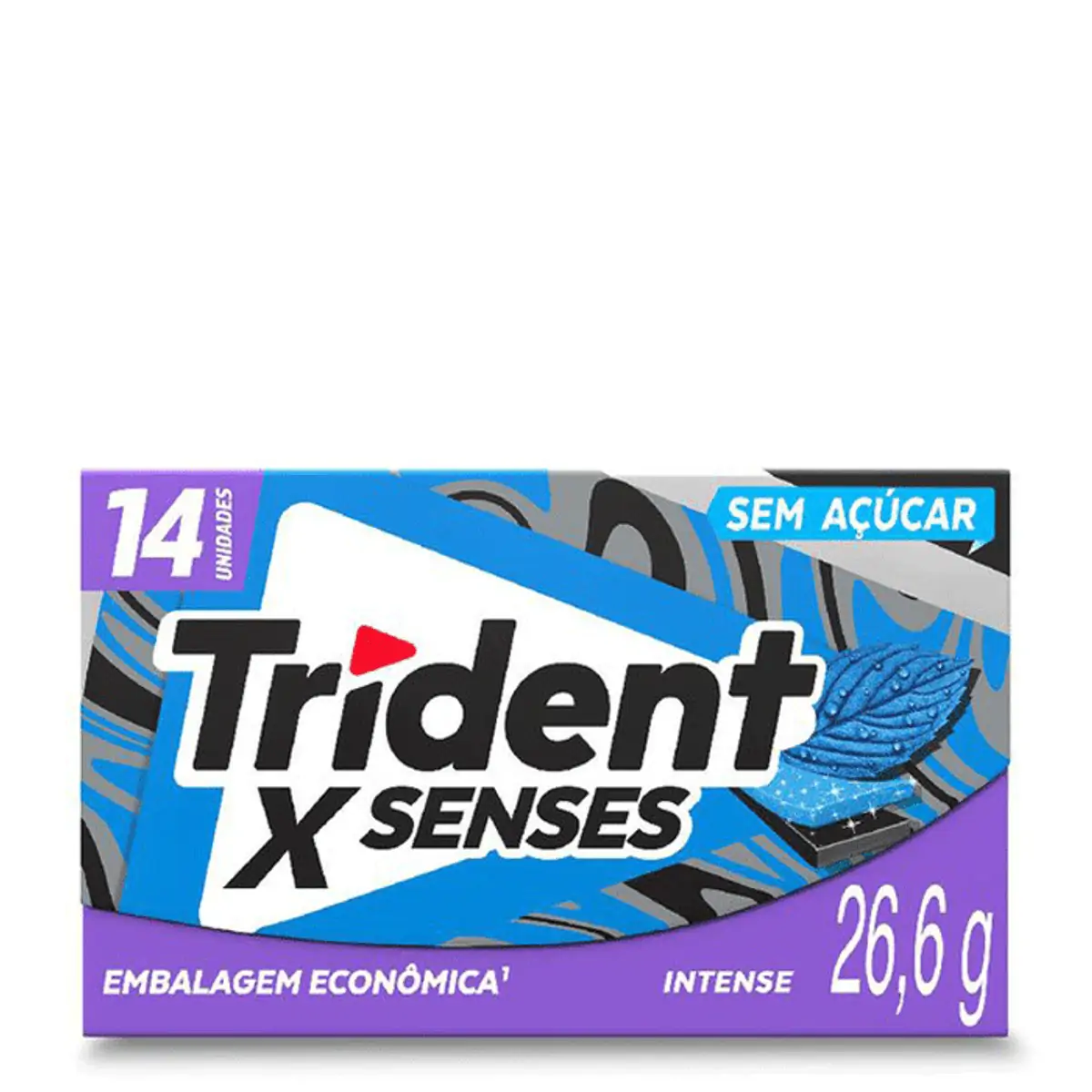 Goma de Mascar Trident Xfresh Intense Zero Açucar 14 Unidades