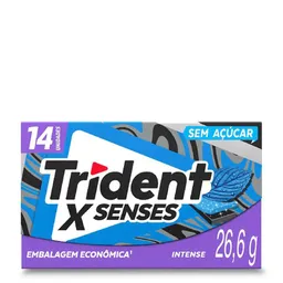 Goma de Mascar Trident Xfresh Intense Zero Açucar 14 Unidades