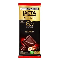 Chocolate Lacta Intense Mix Nuts 60% Cacau 85g