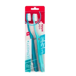 Escova Dental Edel White Flosserbrush Ultrasoft Duo 2 Unidades