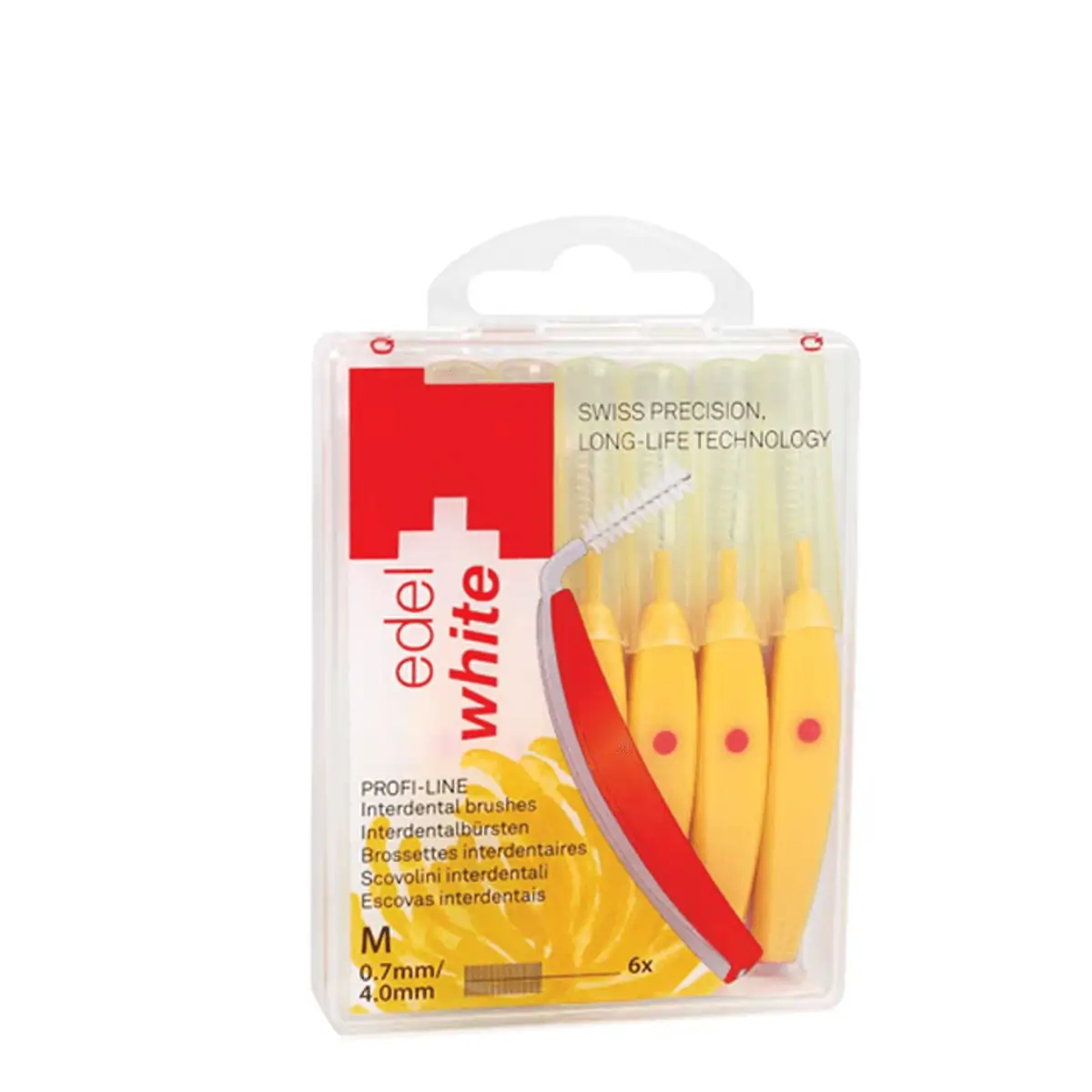Escova Interdental Edel White ID6 M 0.7mm 6 Unidades