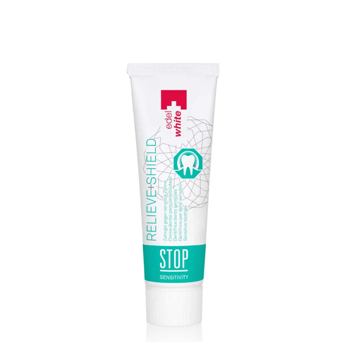 Pasta de Dente Edel White Relieve+Shield Stop Sensitivity 75ml