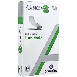 Curativo Aquacel AG+ Extra CONVATEC 413571 - 2x45 cm - Fita - Unidade