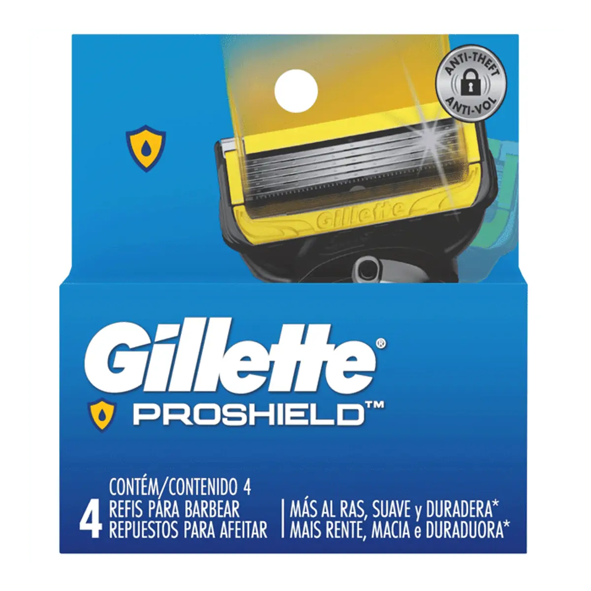 Carga De Aparelho Para Barbear Gillette Proshield 4 Unidade