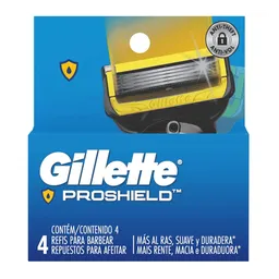Carga De Aparelho Para Barbear Gillette Proshield 4 Unidade