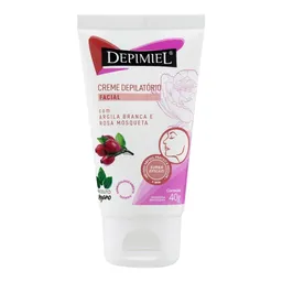 Creme Depilatório Facial Depimiel Com Argila Branca E Rosa Mosqueta 40g