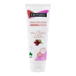 Creme Depilatório Corporal Depimiel Com Argila Branca E Rosa Mosqueta 120g