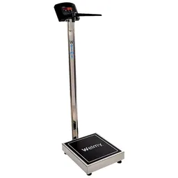 Balança Inox Digital Welmy W 200/50 A - 200 kg - Antropométrica - Balanca Welmy Dig W200/50A Led Ino