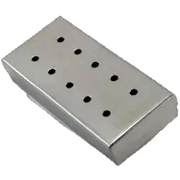 Estojo Em Aço Inox - Perfurado - 18 X 8 X 3 Cm - Açonox