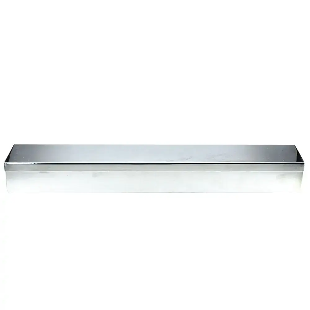 Estojo Em Aço Inox Liso 45 X 08 X 05 Cm - Açonox