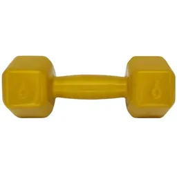 Halter Acte Sports 6 Kg - Emborrachado Sextavado Dourado