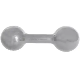 Halter Acte Sports 3 Kg - Emborrachado - Cinza