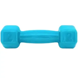 Halter Acte Sports 2 Kg - Emborrachado Sextavado Azul Turquesa
