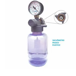 Vacuômetro Com Frasco De Plástico - As0450 - 500Ml - Haoxi