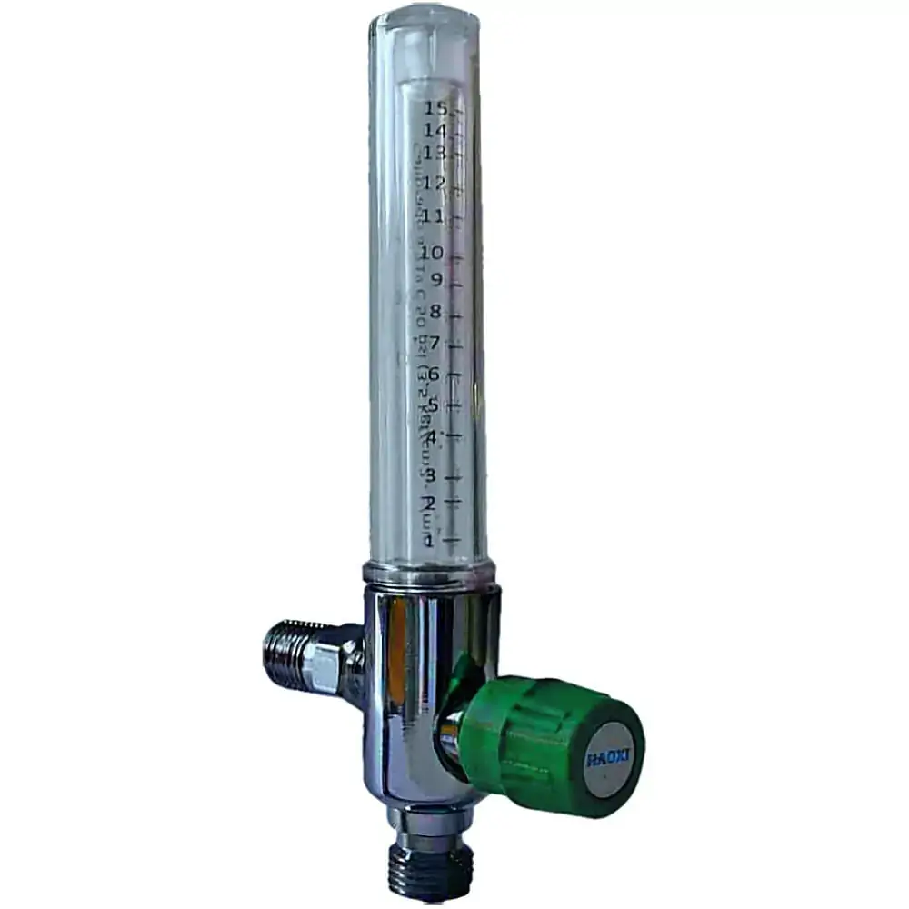 Fluxômetro Para Rede De Oxigênio Haoxi Fl2414 - 0 A 15 Lpm - Rosca Macho